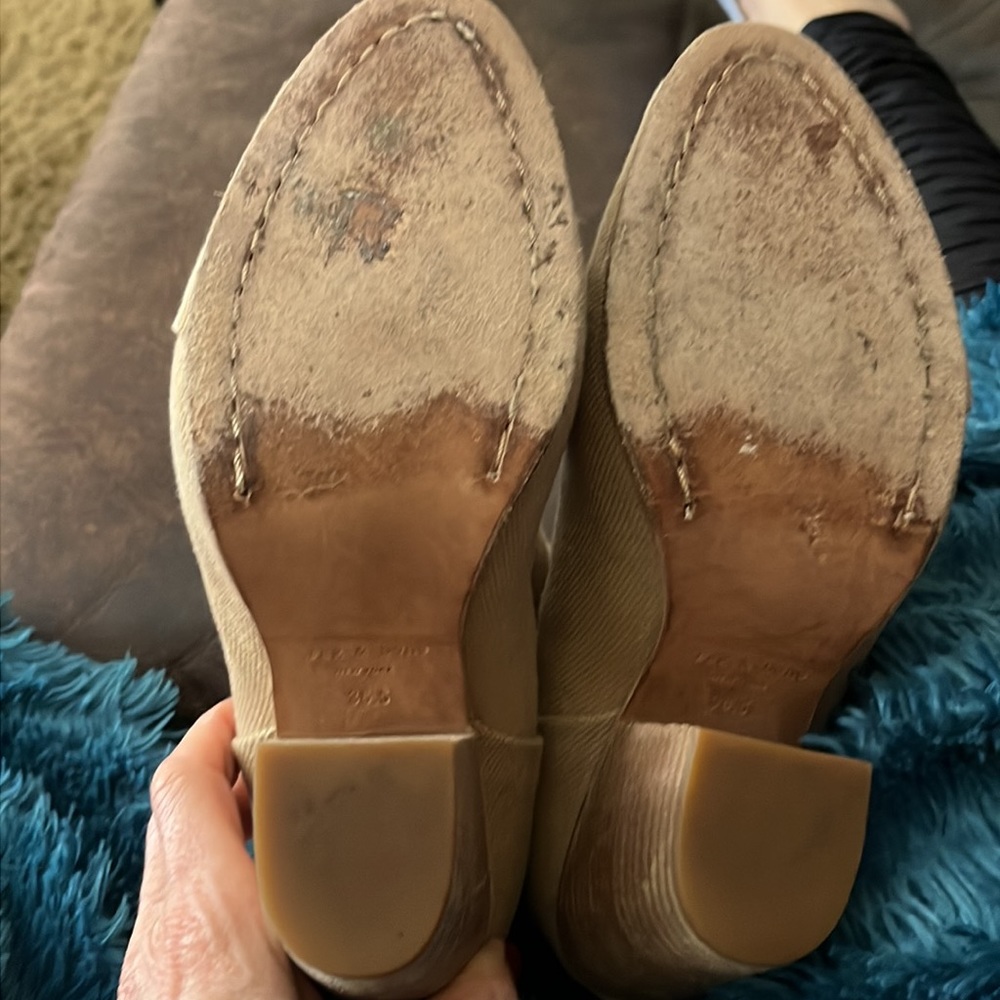 Rag & Bone Beige Canvas Booties. Barely Worn - He… - image 4